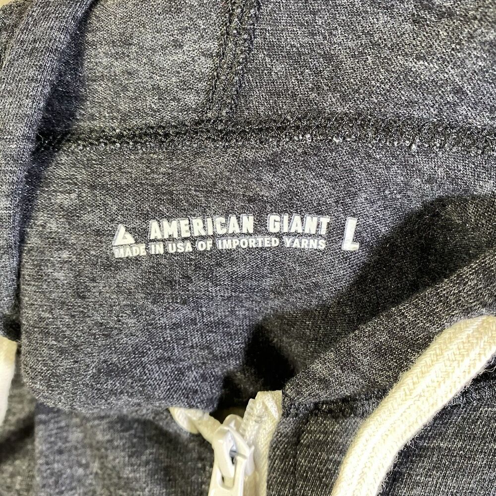 American Giant Women’s Large Lightweight Full Zip Hoodie Black Color - Picture 10 of 10